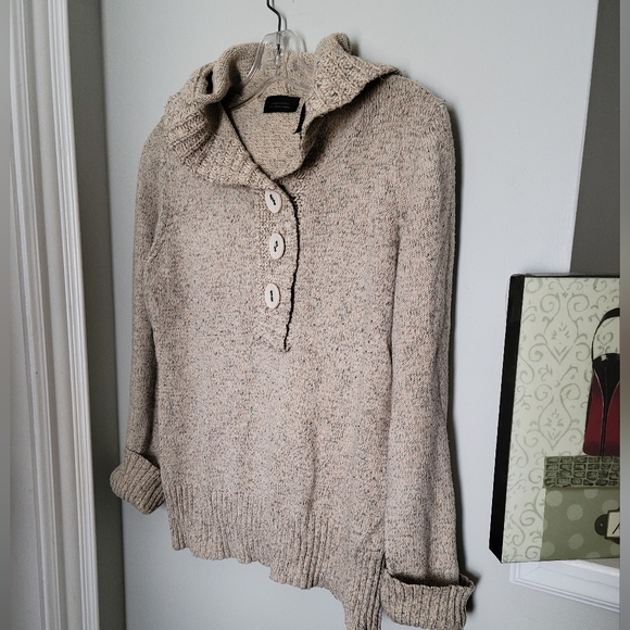 Vintage Composites by Liz Claiborne Hooded Cotton Blend Sweater - Picture 3 of 12